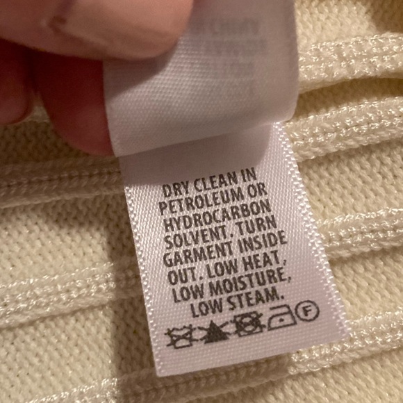 St John Textured Rib Knit Sweater Ivory - Picture 6 of 9